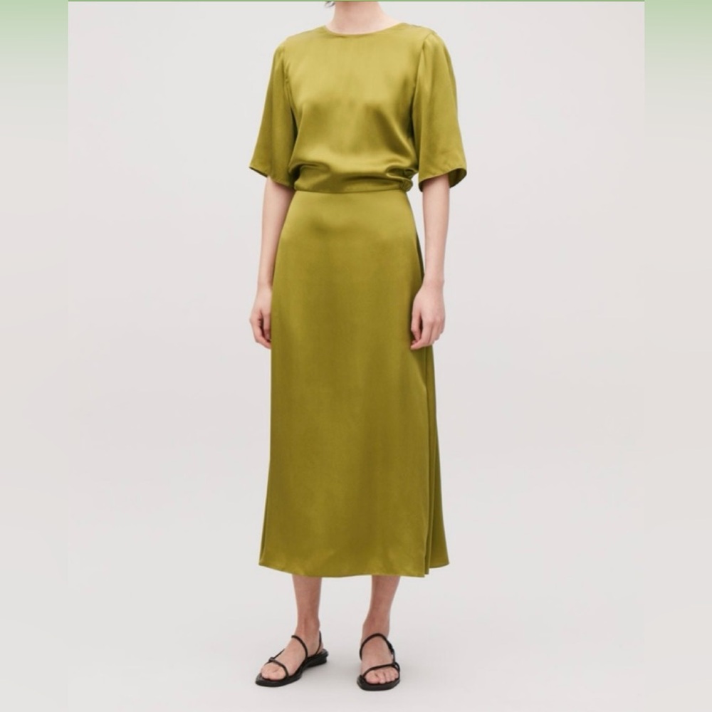 COS silk midi dress